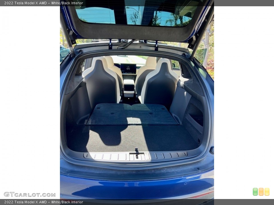 White/Black Interior Trunk for the 2022 Tesla Model X AWD #145571124