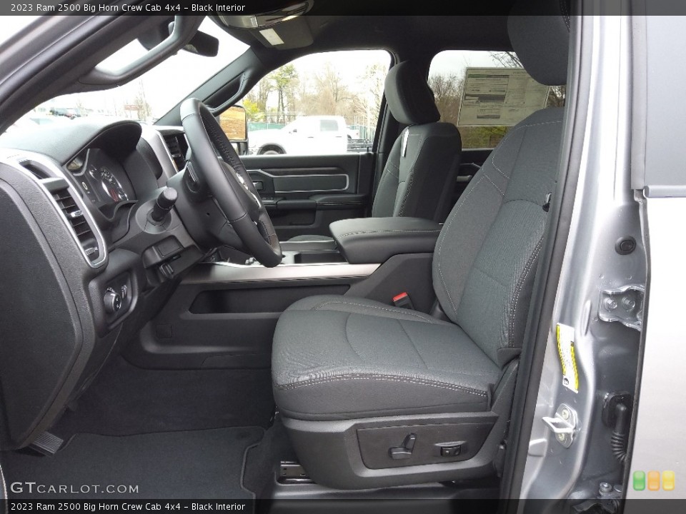 Black Interior Front Seat for the 2023 Ram 2500 Big Horn Crew Cab 4x4 #145571391