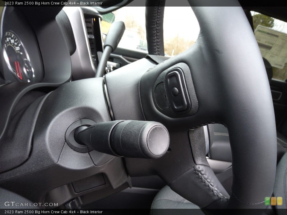 Black Interior Steering Wheel for the 2023 Ram 2500 Big Horn Crew Cab 4x4 #145571451