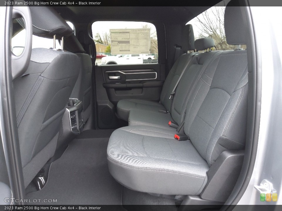 Black Interior Rear Seat for the 2023 Ram 2500 Big Horn Crew Cab 4x4 #145571469