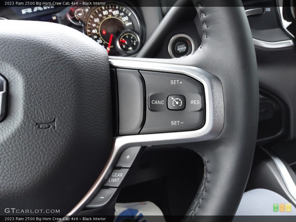 Black Interior Steering Wheel for the 2023 Ram 2500 Big Horn Crew Cab 4x4 #145571673