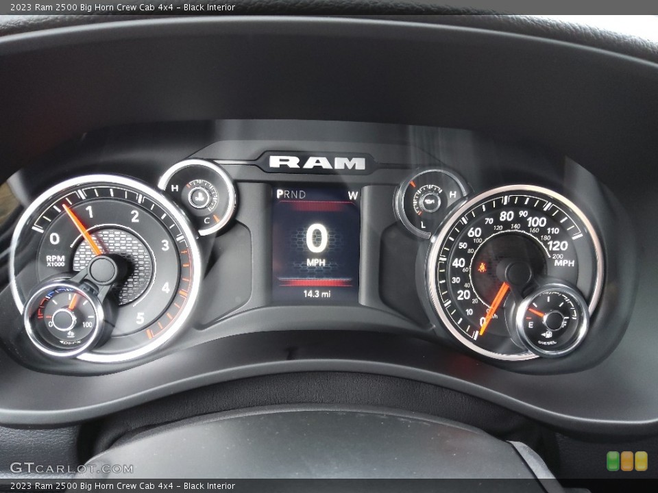 Black Interior Gauges for the 2023 Ram 2500 Big Horn Crew Cab 4x4 #145571691