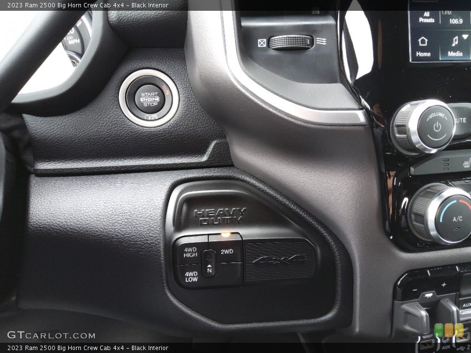 Black Interior Controls for the 2023 Ram 2500 Big Horn Crew Cab 4x4 #145571719