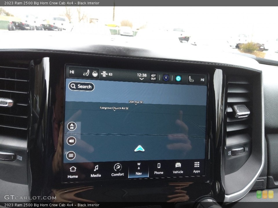 Black Interior Navigation for the 2023 Ram 2500 Big Horn Crew Cab 4x4 #145571763