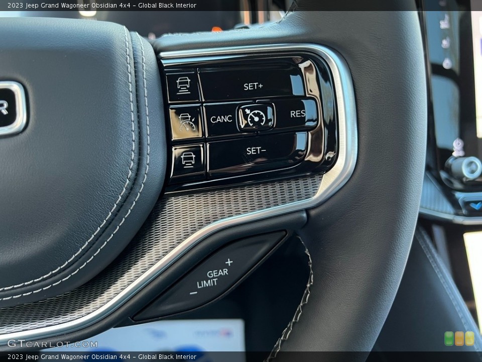 Global Black Interior Steering Wheel for the 2023 Jeep Grand Wagoneer Obsidian 4x4 #145572912
