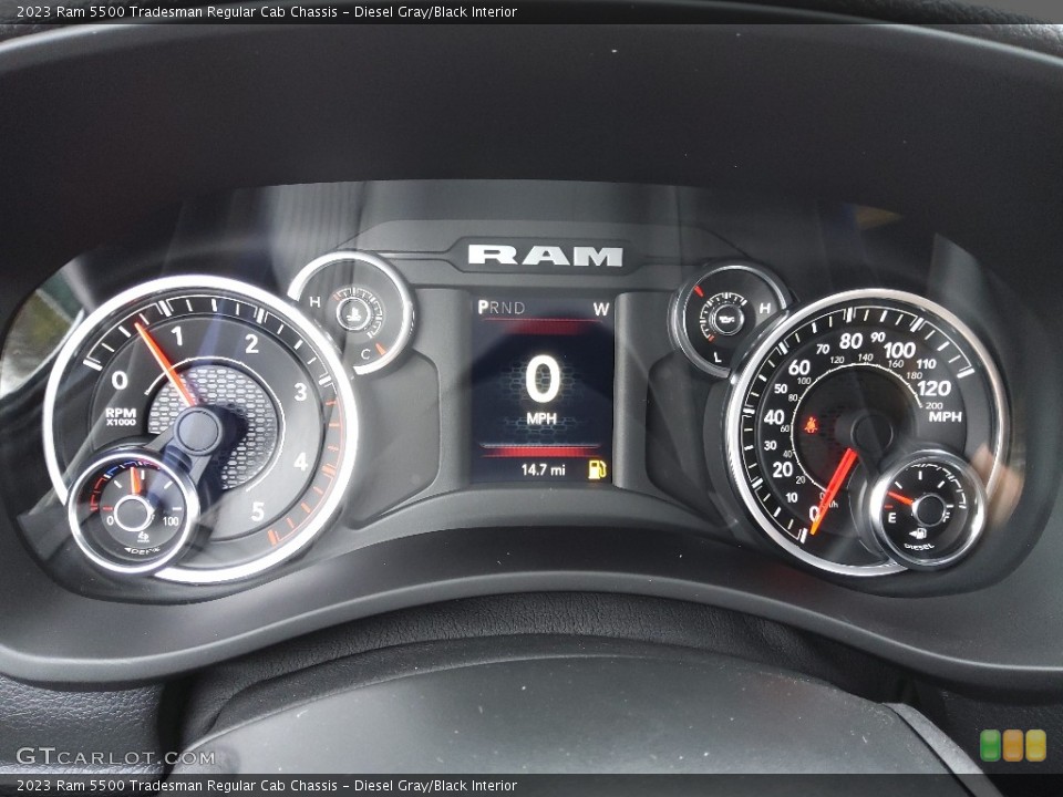 Diesel Gray/Black Interior Gauges for the 2023 Ram 5500 Tradesman Regular Cab Chassis #145573290