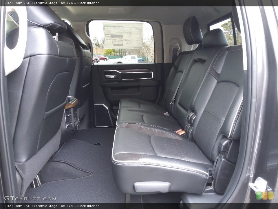 Black Interior Rear Seat for the 2023 Ram 2500 Laramie Mega Cab 4x4 #145573521