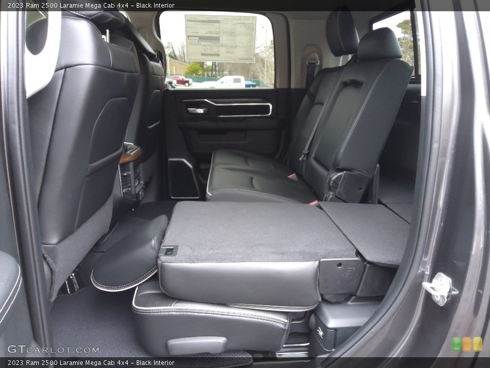 Black Interior Rear Seat for the 2023 Ram 2500 Laramie Mega Cab 4x4 #145573530