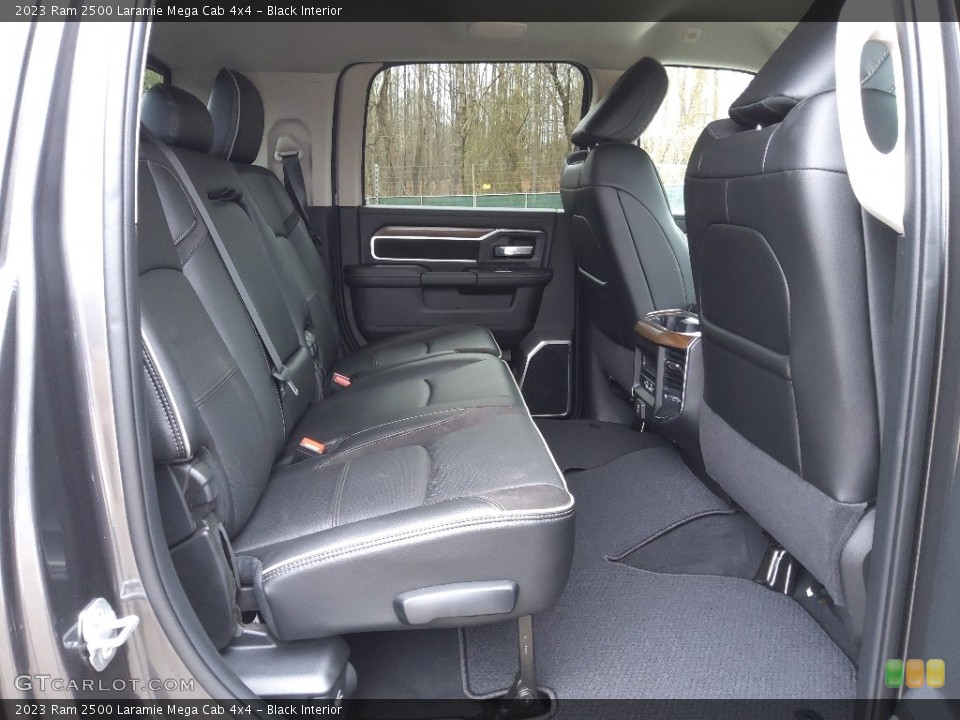 Black Interior Rear Seat for the 2023 Ram 2500 Laramie Mega Cab 4x4 #145573545