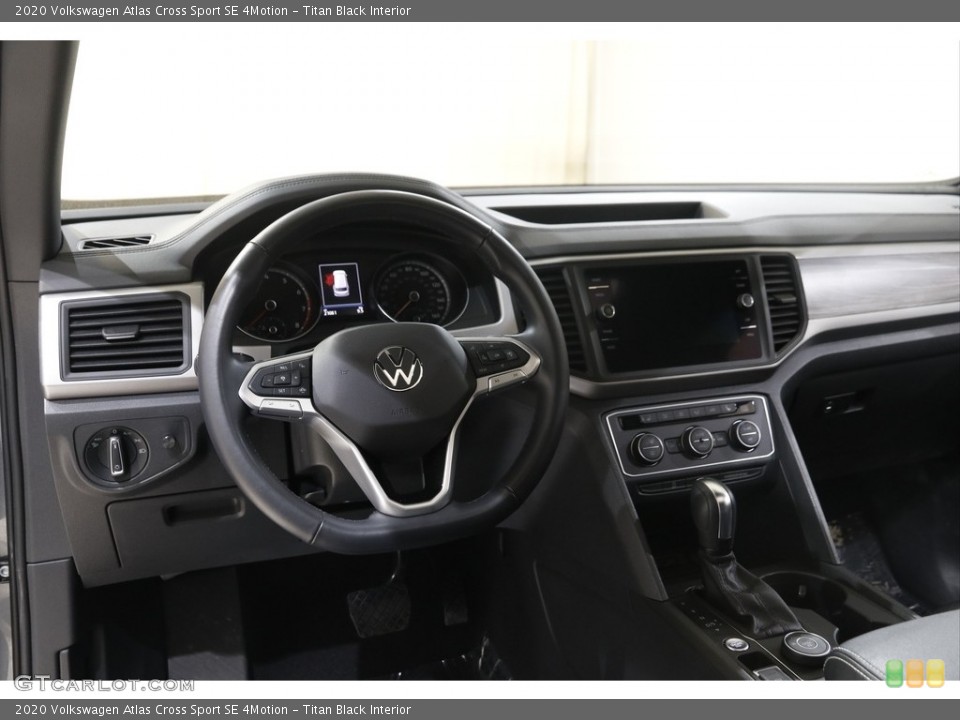 Titan Black Interior Dashboard for the 2020 Volkswagen Atlas Cross Sport SE 4Motion #145573566