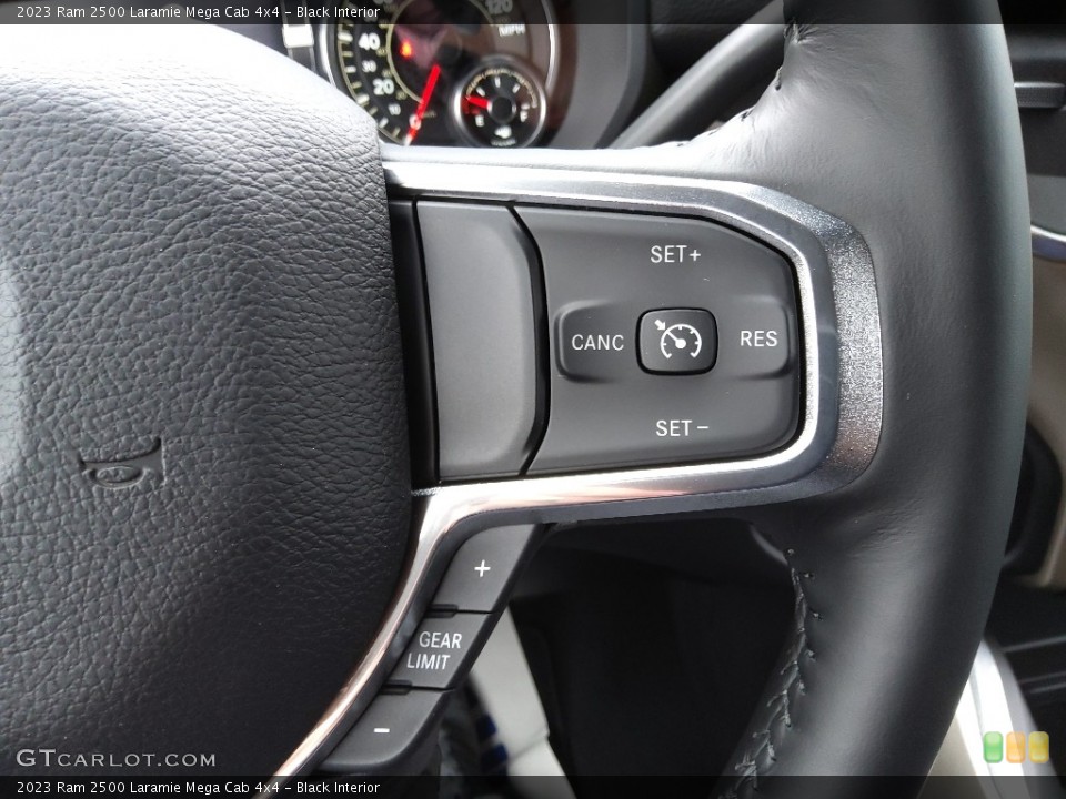 Black Interior Steering Wheel for the 2023 Ram 2500 Laramie Mega Cab 4x4 #145573587