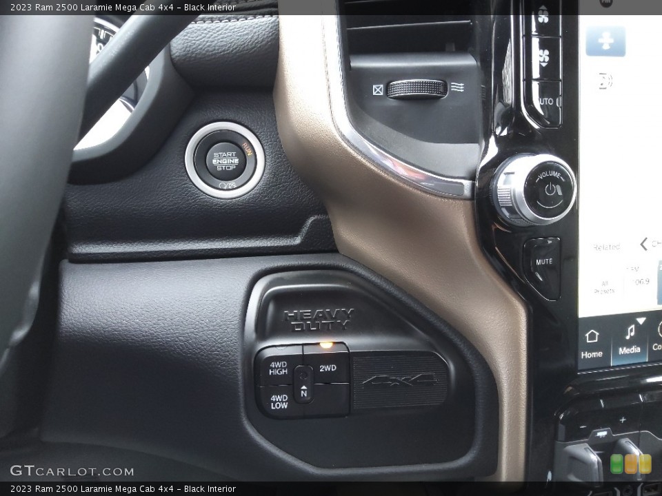 Black Interior Controls for the 2023 Ram 2500 Laramie Mega Cab 4x4 #145573602