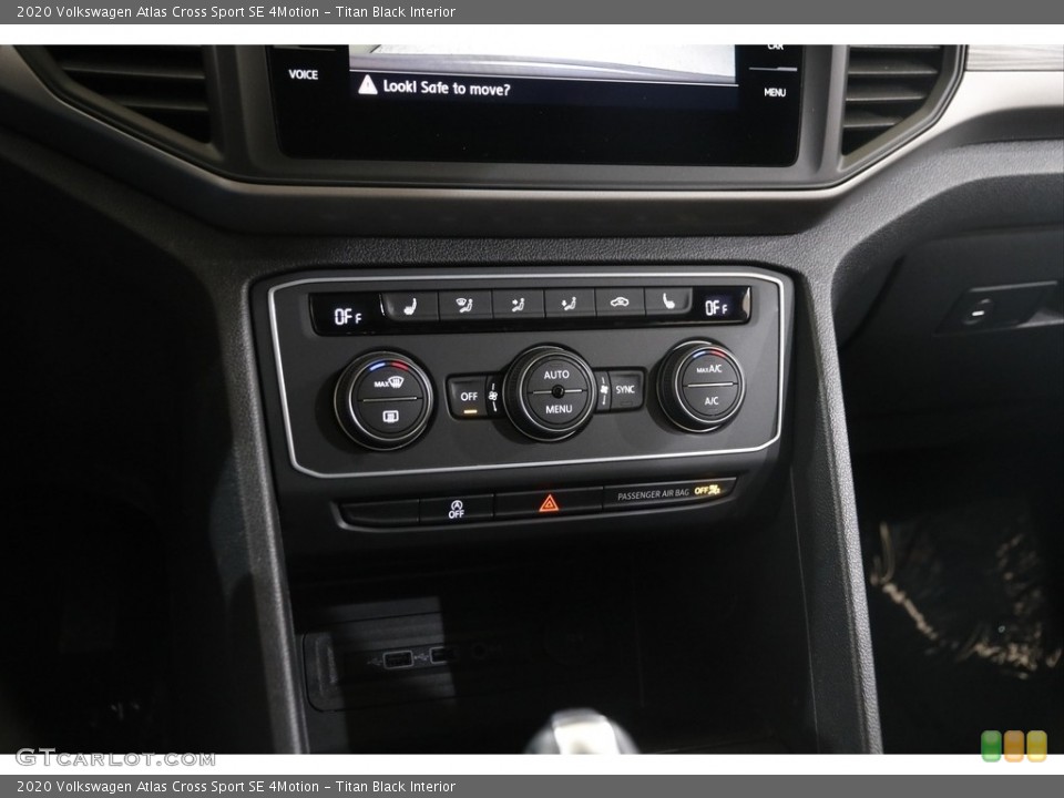 Titan Black Interior Controls for the 2020 Volkswagen Atlas Cross Sport SE 4Motion #145573611