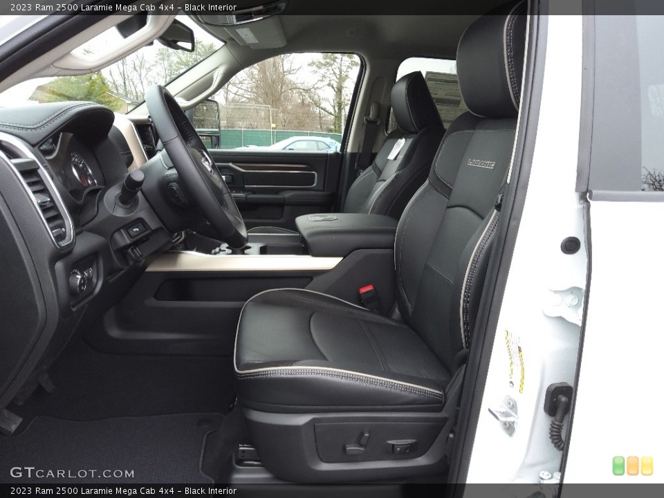Black Interior Front Seat for the 2023 Ram 2500 Laramie Mega Cab 4x4 #145573701