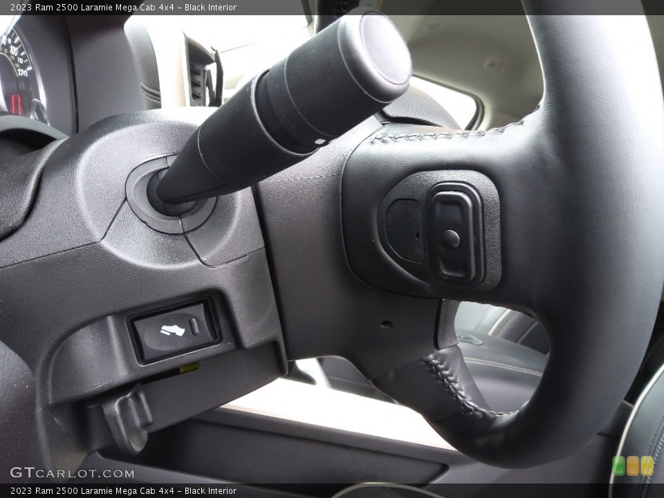 Black Interior Steering Wheel for the 2023 Ram 2500 Laramie Mega Cab 4x4 #145573707