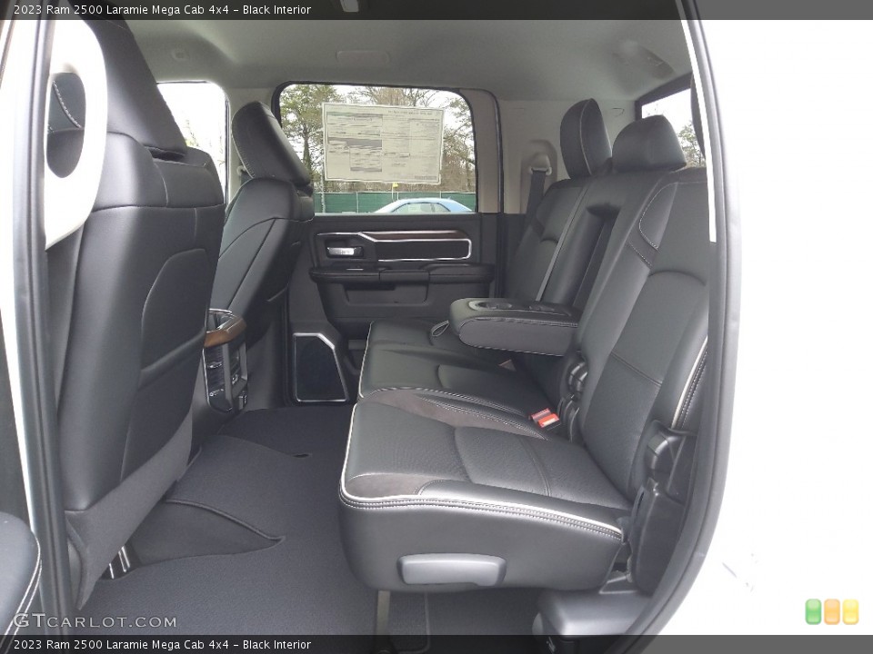 Black Interior Rear Seat for the 2023 Ram 2500 Laramie Mega Cab 4x4 #145573710