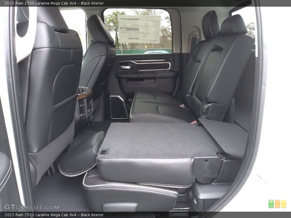 Black Interior Rear Seat for the 2023 Ram 2500 Laramie Mega Cab 4x4 #145573713