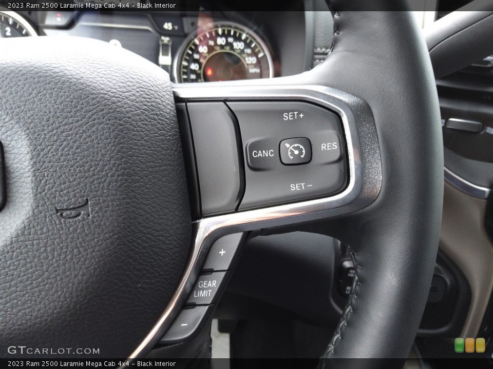Black Interior Steering Wheel for the 2023 Ram 2500 Laramie Mega Cab 4x4 #145573731