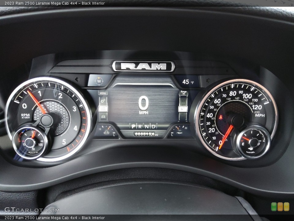 Black Interior Gauges for the 2023 Ram 2500 Laramie Mega Cab 4x4 #145573734