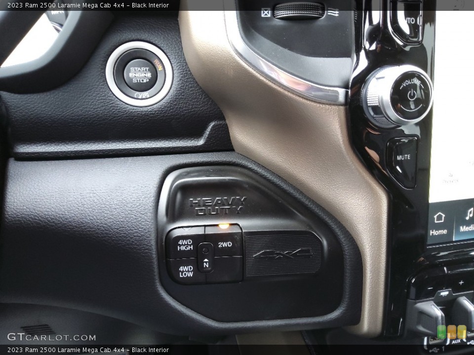 Black Interior Controls for the 2023 Ram 2500 Laramie Mega Cab 4x4 #145573737