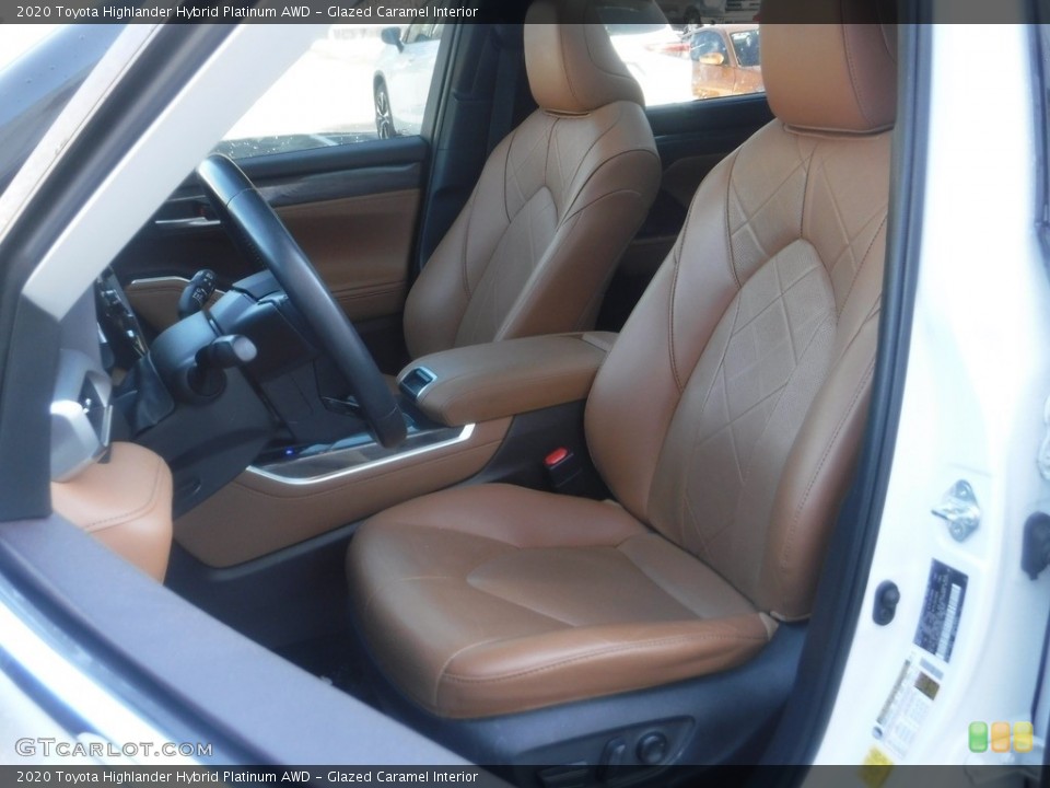 Glazed Caramel Interior Front Seat for the 2020 Toyota Highlander Hybrid Platinum AWD #145574337