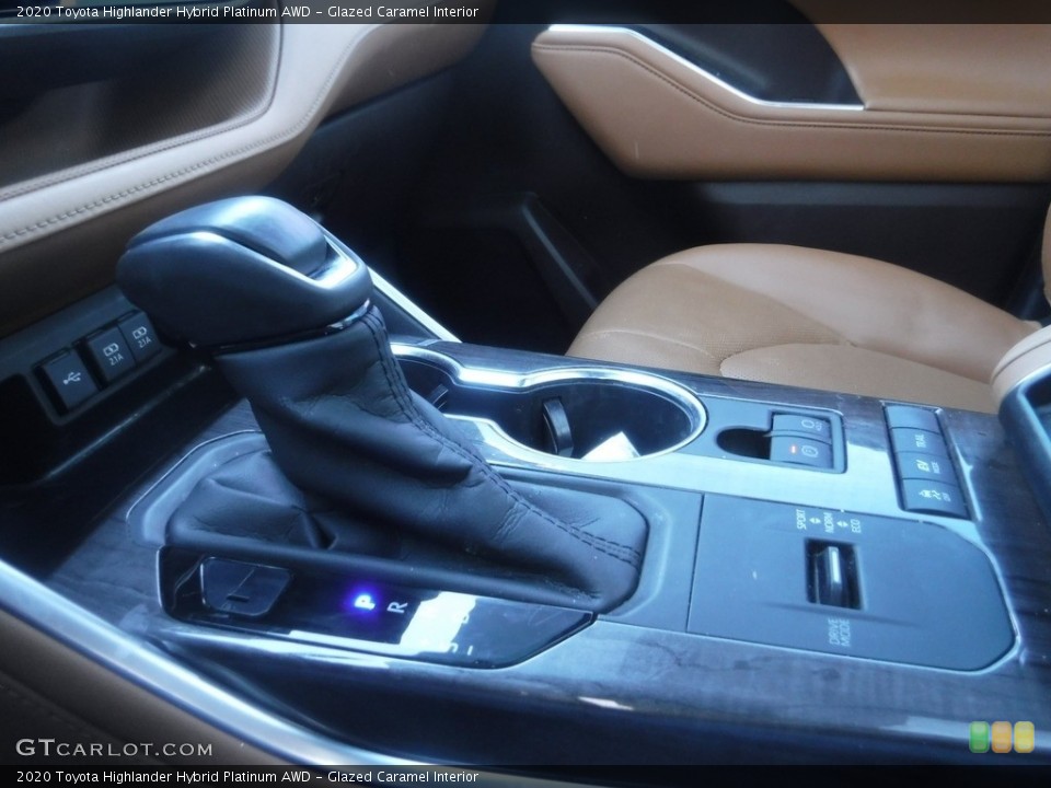 Glazed Caramel Interior Transmission for the 2020 Toyota Highlander Hybrid Platinum AWD #145574378