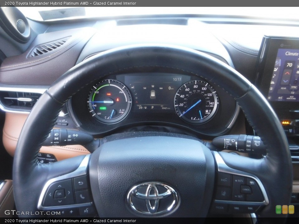 Glazed Caramel Interior Gauges for the 2020 Toyota Highlander Hybrid Platinum AWD #145574591