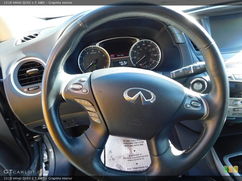 Graphite Interior Steering Wheel for the 2018 Infiniti QX60 3.5 AWD #145574609