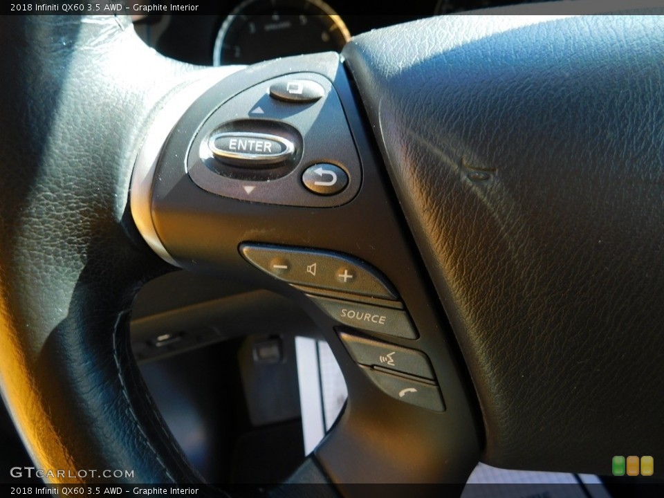Graphite Interior Steering Wheel for the 2018 Infiniti QX60 3.5 AWD #145574656
