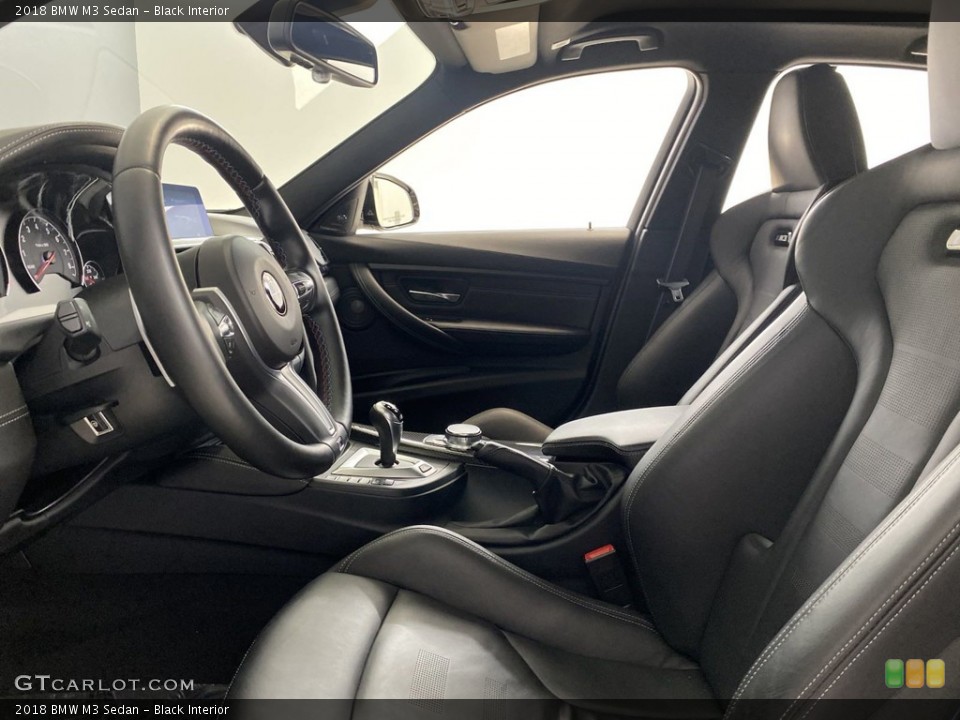 Black Interior Front Seat for the 2018 BMW M3 Sedan #145575174