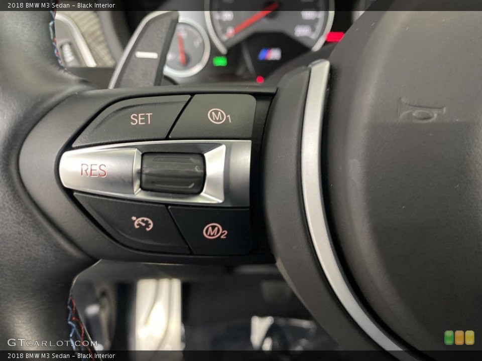 Black Interior Steering Wheel for the 2018 BMW M3 Sedan #145575215