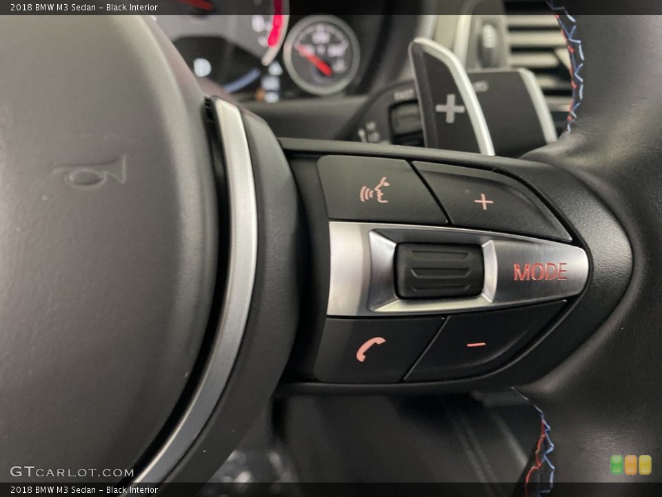 Black Interior Steering Wheel for the 2018 BMW M3 Sedan #145575242