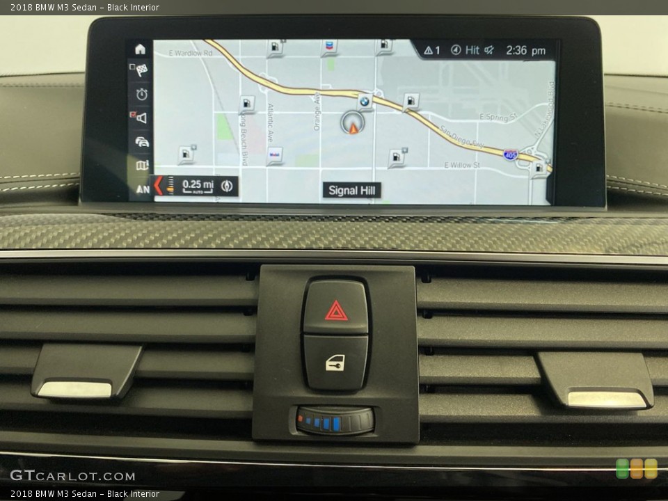Black Interior Navigation for the 2018 BMW M3 Sedan #145575325