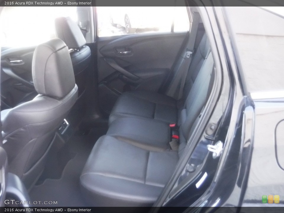Ebony Interior Rear Seat for the 2016 Acura RDX Technology AWD #145575404