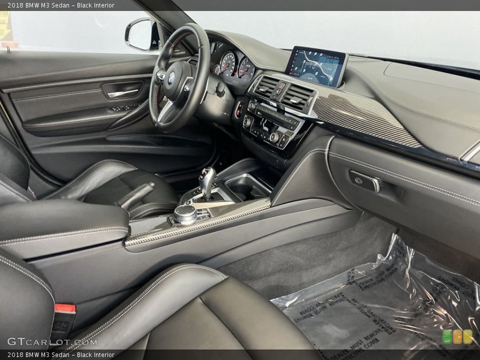 Black Interior Front Seat for the 2018 BMW M3 Sedan #145575497
