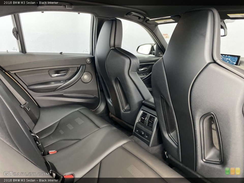 Black Interior Rear Seat for the 2018 BMW M3 Sedan #145575569