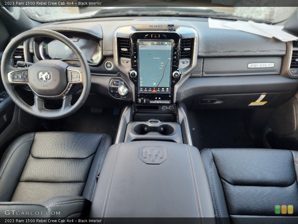 Black Interior Photo for the 2023 Ram 1500 Rebel Crew Cab 4x4 #145578764