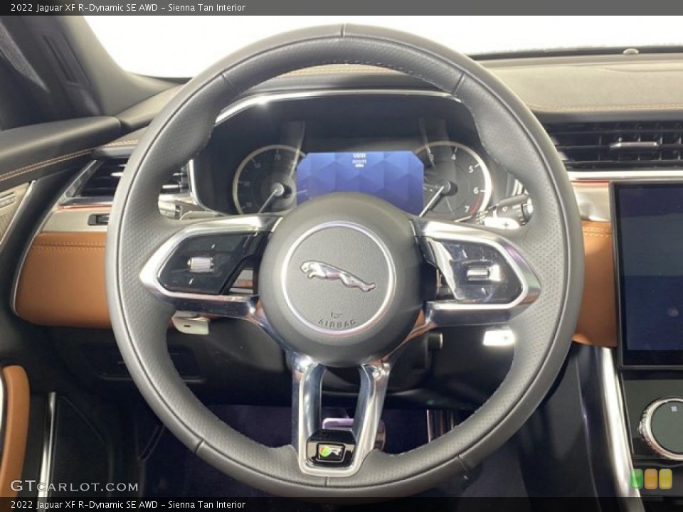 Sienna Tan Interior Steering Wheel for the 2022 Jaguar XF R-Dynamic SE AWD #145579889