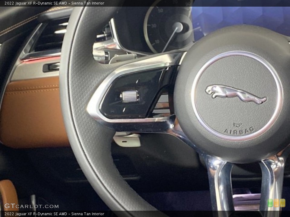 Sienna Tan Interior Steering Wheel for the 2022 Jaguar XF R-Dynamic SE AWD #145579905