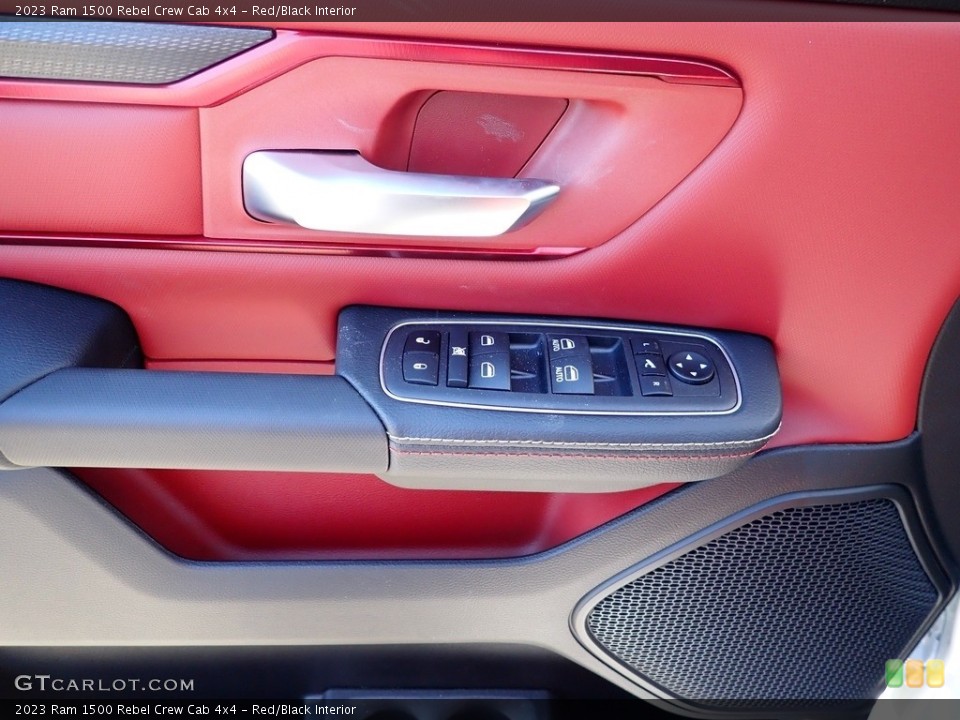 Red/Black Interior Door Panel for the 2023 Ram 1500 Rebel Crew Cab 4x4 #145581317