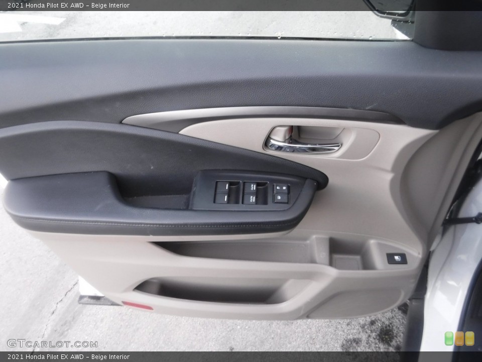 Beige Interior Door Panel for the 2021 Honda Pilot EX AWD #145581740