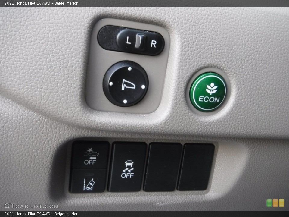 Beige Interior Controls for the 2021 Honda Pilot EX AWD #145581767