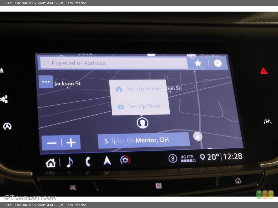 Jet Black Interior Navigation for the 2020 Cadillac XT6 Sport AWD #145583510