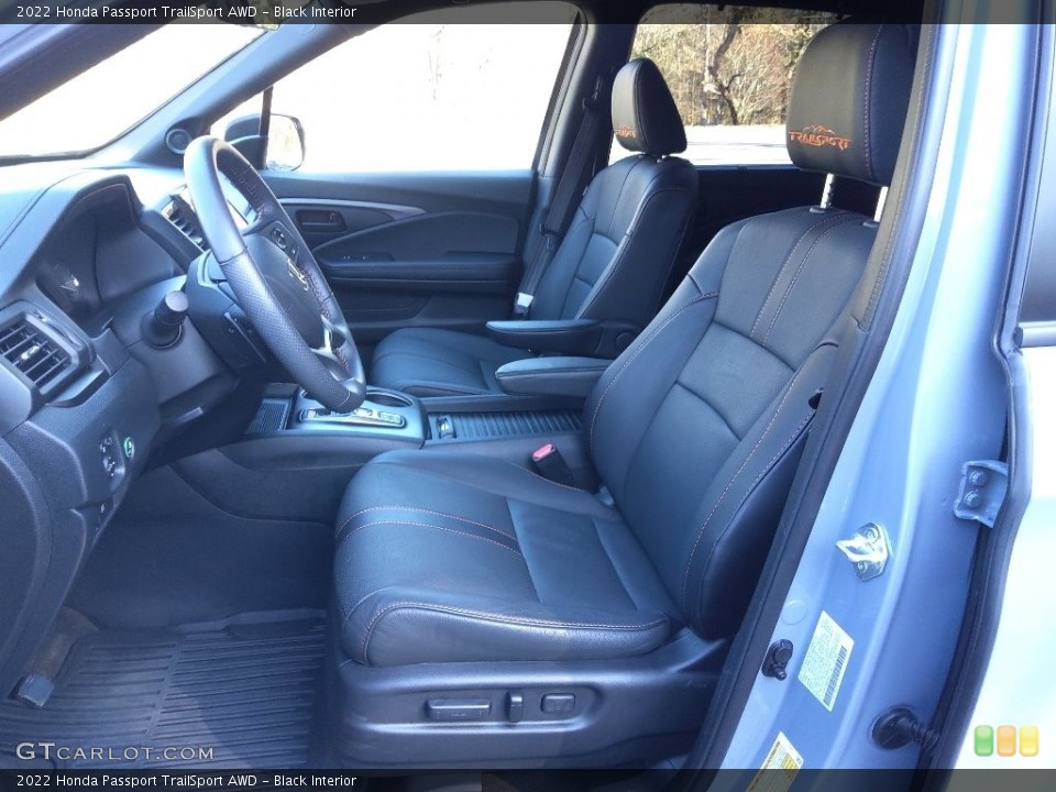Black Interior Front Seat for the 2022 Honda Passport TrailSport AWD #145583513