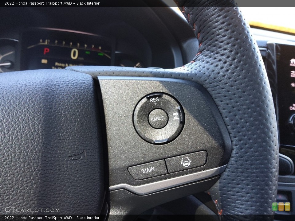 Black Interior Steering Wheel for the 2022 Honda Passport TrailSport AWD #145583774