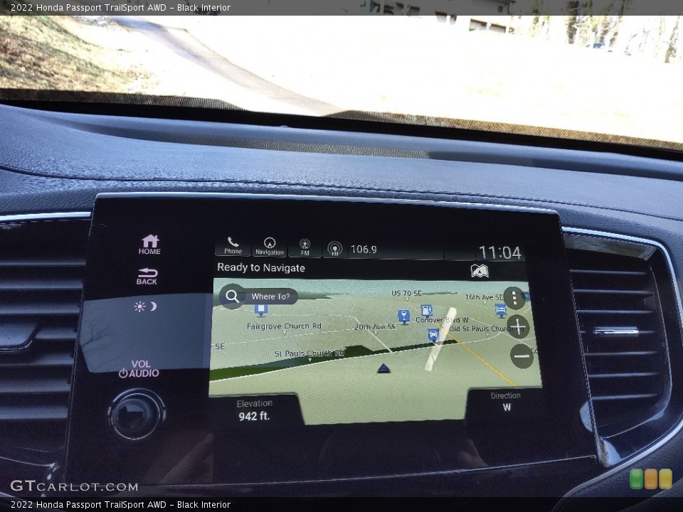 Black Interior Navigation for the 2022 Honda Passport TrailSport AWD #145583852