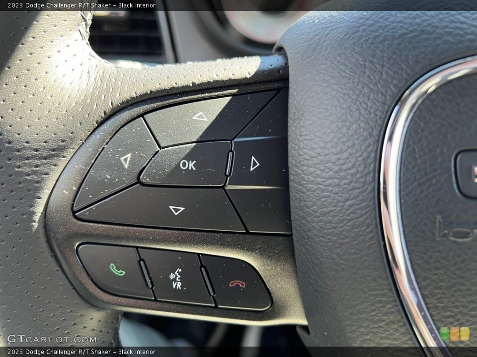 Black Interior Steering Wheel for the 2023 Dodge Challenger R/T Shaker #145584689