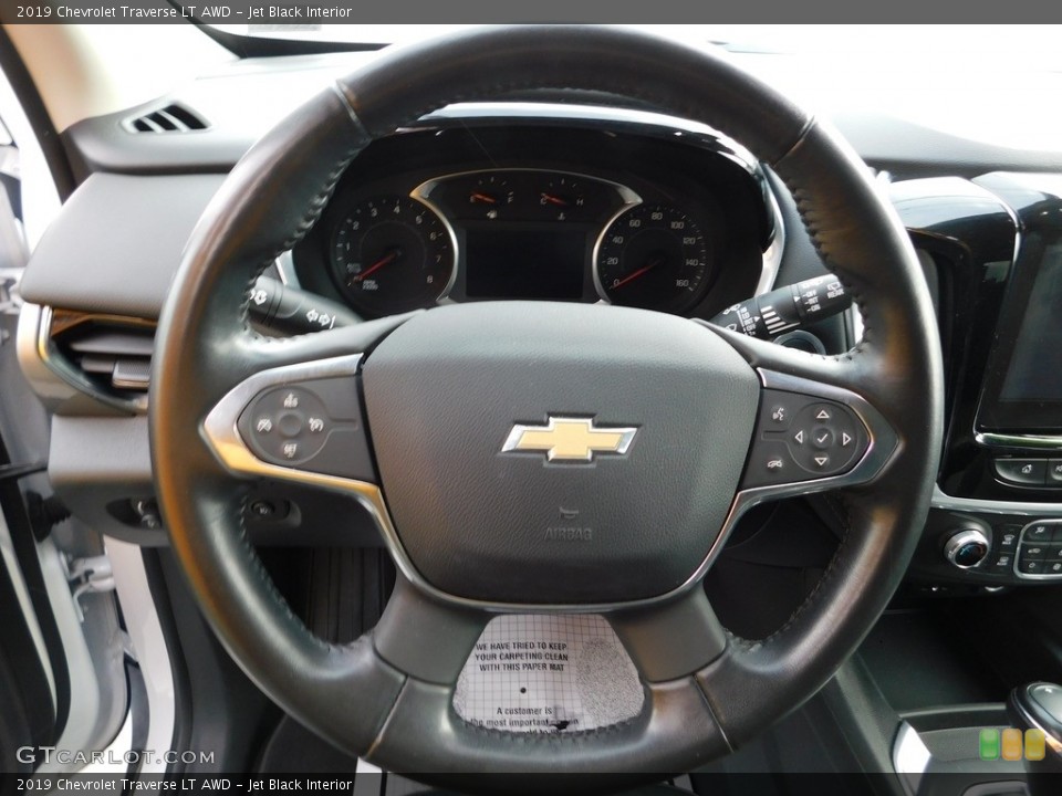 Jet Black Interior Steering Wheel for the 2019 Chevrolet Traverse LT AWD #145585349