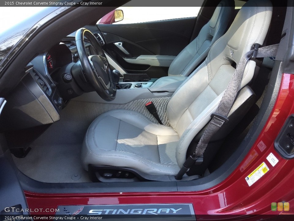 Gray Interior Front Seat for the 2015 Chevrolet Corvette Stingray Coupe #145587719