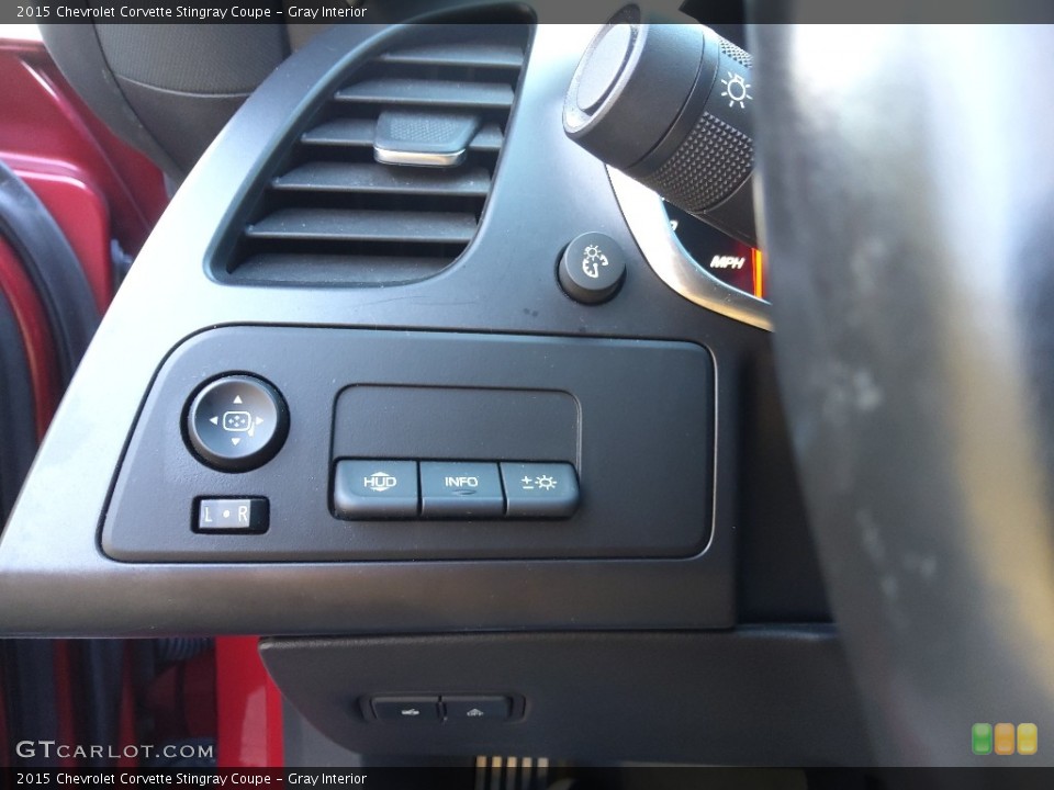 Gray Interior Controls for the 2015 Chevrolet Corvette Stingray Coupe #145587827